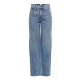 ONLY Jean à Coupe Large ONLHOPE Taille Haute Wide Leg Fit Jeans