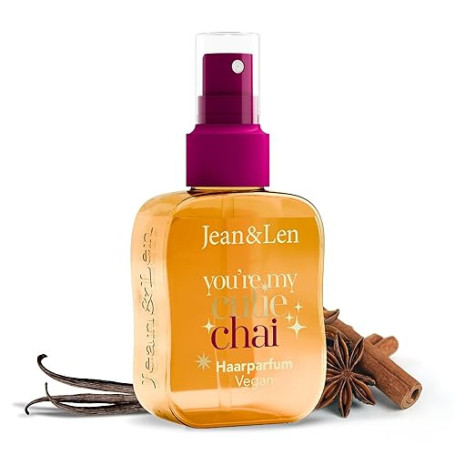 Jean & Len Parfum capillaire You're My Cutie Chai, formule nourrissante aux acides aminés & panthénol, parfum hivernal d'épices