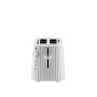 Alessi Plissé MDL08 W - Grille-Pain Design, Six Niveaux de Dorure, en Résine Thermoplastique, Fiche Européenne 850 W, Blanc