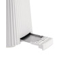Alessi Plissé MDL08 W - Grille-Pain Design, Six Niveaux de Dorure, en Résine Thermoplastique, Fiche Européenne 850 W, Blanc