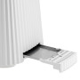Alessi Plissé MDL08 W - Grille-Pain Design, Six Niveaux de Dorure, en Résine Thermoplastique, Fiche Européenne 850 W, Blanc