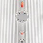 Alessi Plissé MDL08 W - Grille-Pain Design, Six Niveaux de Dorure, en Résine Thermoplastique, Fiche Européenne 850 W, Blanc
