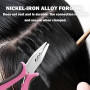 Pince À Extensions De Cheveux À 3 Trous, Pour Extensions De Cheveux,Mini Pince Cheveux Pour Micro Anneaux Nano,Outil Multifoncti