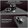 Oelrstfe Caméra Arrière Protection pour iPhone 16/16 Plus Verre Trempé,Pailleté Protecteur Objectif Lentille,9H Dureté HD Défini