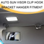 Azlanway Clips de Fixation Voiture, 2 Pcs Crochet Pare Soleil, Clip pour Visière pour Pare soleil de Voiture pour Audi A1 A3 A4
