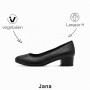 Jana Mary Jane Femme à Talon Bloc Vegan