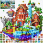 Construction Magnetique Enfant 220 pièces 2CM Magnetic Blocks 3+ Jeux Aimants, Bloc de Cube Magnétique de pour Garçon et Fille,