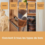 Teinte à Bois Furniture Clinic (Chêne foncé) – Séchage Rapide, Haute Concentration, Application Facile pour les Bois Intérieurs