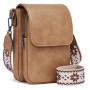 MUIIKOLA Sacs bandoulière femme,Petit Sac à Bandoulière,Besace Sacoche Messenger Téléphone Cuir PU Rigide Sac à Bandoulière Femm