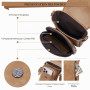 MUIIKOLA Sacs bandoulière femme,Petit Sac à Bandoulière,Besace Sacoche Messenger Téléphone Cuir PU Rigide Sac à Bandoulière Femm