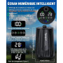 Spopal Douche Portable,[20L&IPX8 Étanche] Kit Douche Camping,avec Seau,Robuste,Durable,10000mAh,Charge Type-C,5 Vitesses,Écran I