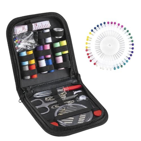 Kit de Couture,108 Pièces Accessoires De Couture 14 Bobines de Fil Couture Mini Kit De Couture Complet pour Débutants, Voyageurs