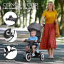 Kinderkraft Aston Tricycle Bébé Évolutif, Draisienne Évolutif, Trike Bebe, Velo Poussette Bebe Évolutif, Velo Enfant 5 Ans, De 9