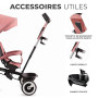 Kinderkraft Aston Tricycle Bébé Évolutif, Draisienne Évolutif, Trike Bebe, Velo Poussette Bebe Évolutif, Velo Enfant 5 Ans, De 9