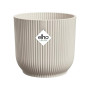Elho Vibes Fold Rond Mini 11cm Pot de Fleur - Linen White | Ø 11.1 x H 10.5 cm | Convient à une Utilisation Intérieure | Plastiq