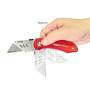 Amazon Basics Couteau utilitaire pliable durable avec corps en aluminium, rouge