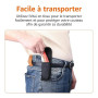 Amazon Basics Couteau utilitaire pliable durable avec corps en aluminium, rouge