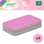 Lot x 4 éponges Rainbow Sponge® - Éponge absorbante en Microfibre Lavable en Machine - Nettoie Toutes Les Surfaces sans rayer
