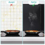 Wuciray 30cm Protection Anti-éclaboussures Liable pour Cuisinière Cuisine Protection Anti Eclaboussure Cuisine Reglable Plaque A
