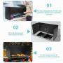 Wuciray 30cm Protection Anti-éclaboussures Liable pour Cuisinière Cuisine Protection Anti Eclaboussure Cuisine Reglable Plaque A