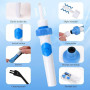 Aspirateur Oreille Cerumen Avec 2 Têtes de Rechange Lavables et Batterie | Nettoyant Oreille, Électrique Nettoyeur Oreilles Adul