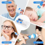 Aspirateur Oreille Cerumen Avec 2 Têtes de Rechange Lavables et Batterie | Nettoyant Oreille, Électrique Nettoyeur Oreilles Adul