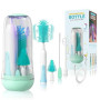 Orzbow Ensemble de Goupillon Biberon Silicone Electrique,Portable Brosse Biberon Bébé Lave Biberon Electrique avec Stérilisateur