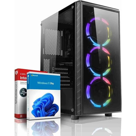 SHINOBEE PC Gaming Haut de Gamme AMD Ryzen 9 3900 24 Threads 4,30 GHz - GeForce RTX 5060 8 Go - 32 Go DDR4 - SSD 1 to - Windows