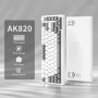 AJAZZ AK820 Mechanical Keyboard, 75% Hot Swappable Wired Volume Control Knob, PBT Keycaps, Five-Layer Sound Insulation Pad, 82-K