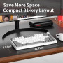 AJAZZ AK820 Mechanical Keyboard, 75% Hot Swappable Wired Volume Control Knob, PBT Keycaps, Five-Layer Sound Insulation Pad, 82-K