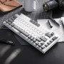AJAZZ AK820 Mechanical Keyboard, 75% Hot Swappable Wired Volume Control Knob, PBT Keycaps, Five-Layer Sound Insulation Pad, 82-K