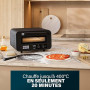 Princess Four à Pizza Pro Max, 15L, 400°C, 2100W, Commandes Tactiles, Pierre et Pelle Incluses, Chaleur Haut/Bas, Minuterie, Com