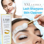 XXL Lashes - Shampooing pour extensions de cils, mousse nettoyante micellaire, avec embout moussant, soin des cils, y compris pi