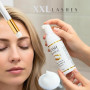 XXL Lashes - Shampooing pour extensions de cils, mousse nettoyante micellaire, avec embout moussant, soin des cils, y compris pi