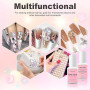 Sularpek 2Pcs Colle Faux Ongles, 8ml Colle à Ongles Extra Forte avec Brosse, Séchage Rapide Professionnel Colles pour Ongles Acr