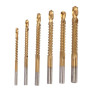 Jeu de forets hélicoïdaux dentelés pour scie hélicoïdale, coupe latérale, pour bois, métal, plastique, acier rapide 3 mm, 4 mm,
