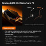 ATK A9 Souris Gaming sans Fil | 53 g Ultra-Légère, Capteur PAW3395SE, 18 000 PPP, 2,4 GHz/BT/Filaire, 1 000 Hz, Batterie 120 Heu
