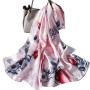 YZDKR Silk Long Scarf Women Natural Silk Satin Shawl Thin Spring Headband Scarves Real Silk Neckscarf pour Les Mariages, Les bal