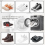 Lot de 2 Sac Lavage Chaussures Machine à Laver Réutilisable, Blanc | Portable 360° Sac de Lavage pour Chaussures avec Fermeture