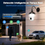 CiKiKWXO Ampoule Camera Surveillance WiFi Exterieure sans Fil 2K | 2.4/5 GHz Caméras de Surveillance WiFi, Vision Nocturne Coule