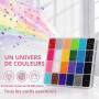 24 Couleurs 3mm Strass Ongle Nail Art, 20000+ Pcs Bedazzling Kit | Rhinestone avec Pince à Épiler, Stylo à Pointiller, pour Trav