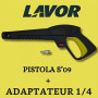 Pistolet Lavor S'09 avec adaptateur 1/4", raccord rapide, remplacement pour nettoyeur haute pression Lavor - Innovation et fiabi