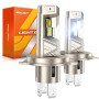SEALIGHT H4 LED 52000LM 6500K Blanc Froid, Ampoules LED H4 de Phare Voiture et Moto, 1:1 Taille Halogène, 80000+ Heures de Durée