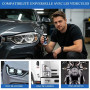 Kit Rénovateur Phare Voiture, Kit Polissage Voiture, Rénovateur Phare, Élimine Rayures et Jaunissement, Restaure Transparence, l