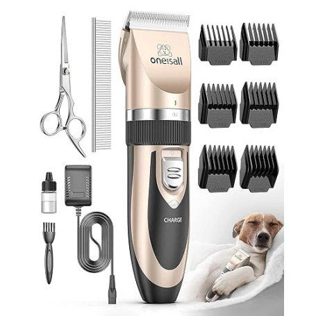 oneisall Tondeuse Chien Professionnelle Poil Long Epais Tondeuse pour Chats et Animaux Silencieux pour petits grands chiens chat