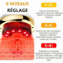 Masseur Anti Cellulite 4-en-1 Appareil de Massage sous Vide avec Thérapie par la Chaleur & LED Anti-Cellulite pour Raffermisseme