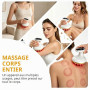 Masseur Anti Cellulite 4-en-1 Appareil de Massage sous Vide avec Thérapie par la Chaleur & LED Anti-Cellulite pour Raffermisseme