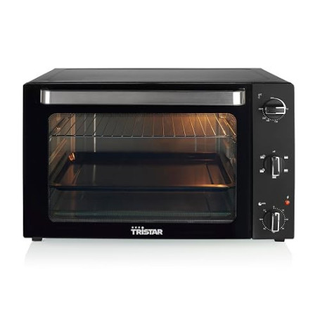 Tristar Four à convection, 2000 Watt, 60 L, Minuterie 90 min, avec Lampe Intérieure, Porte à Double Vitrage, Thermostat réglable