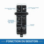A ABSOPRO Interrupteur lève-vitre électrique 93571D3000 pour Hyundai Tucson | 18 broches, commande de lève-vitre avant gauche cô