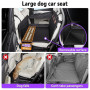 Hanured Siège Auto Chien,Taille pour Grands et Moyens Chiens, Pliable, Lavable, Étanche, Renforcé avec Fenêtres en Filet, Ceintu